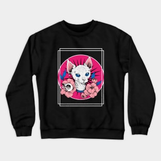 PUNK METALLIC CAT Crewneck Sweatshirt